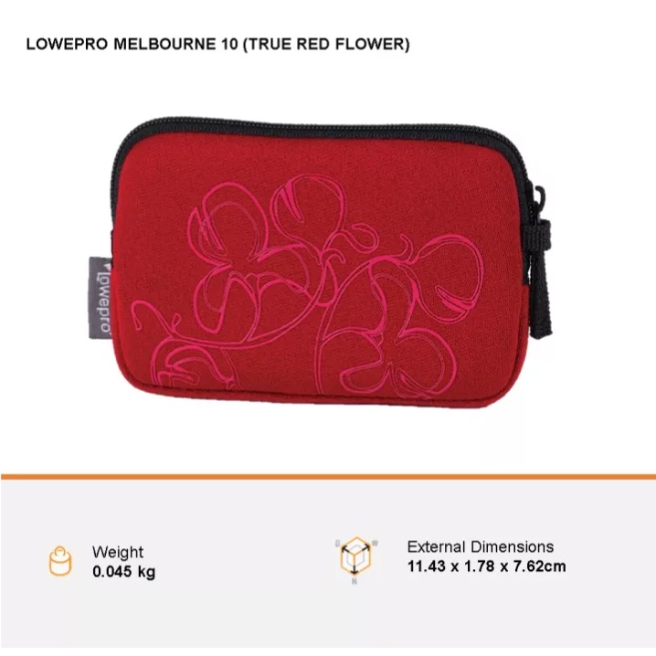 Lowepro Melbourne 10 – Custodia Compatta Viola Per Fotocamera, Con Imbottitura E Design Floreale, Perfetta Per Uscire