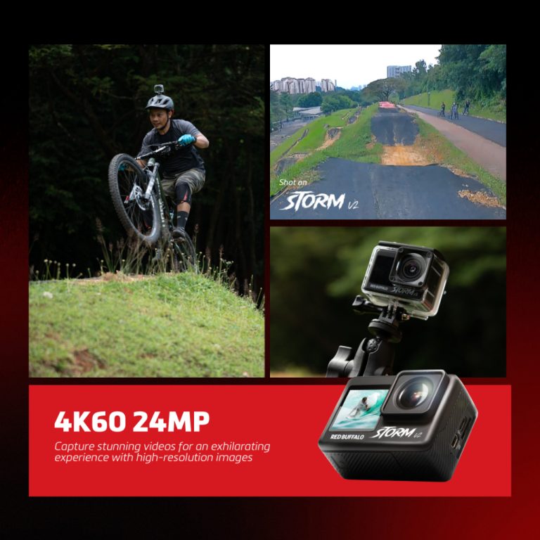[NEW] RED BUFFALO AC STORM V2 ACTION CAMERA COMPACT VLOG CAMERA SET - V ...